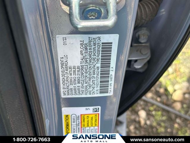 2022 Honda Accord Sport