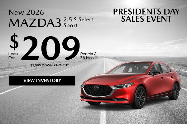 New 2026 MAZDA3 2.5 S Select Sport