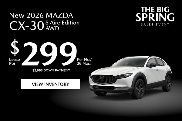 New 2026 Mazda CX-30 S Aire Edition AWD