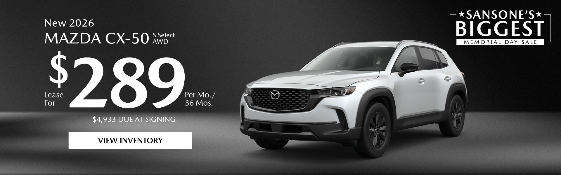 New 2026 Mazda CX-50 S Select AWD