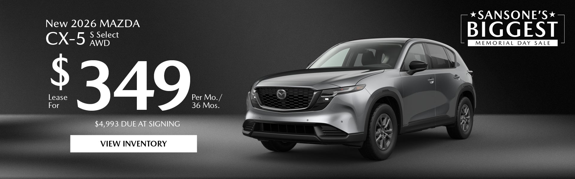 New 2026 Mazda CX-5 S Select AWD