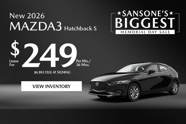 New 2026 Mazda3 Hatchback S