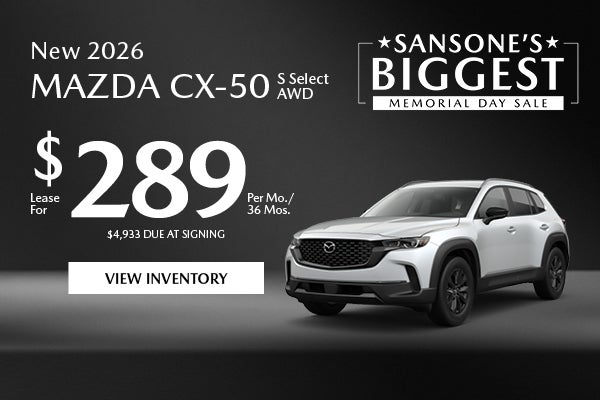 New 2026 Mazda CX-50 S Select AWD