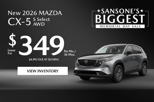 New 2026 Mazda CX-5 S Select AWD