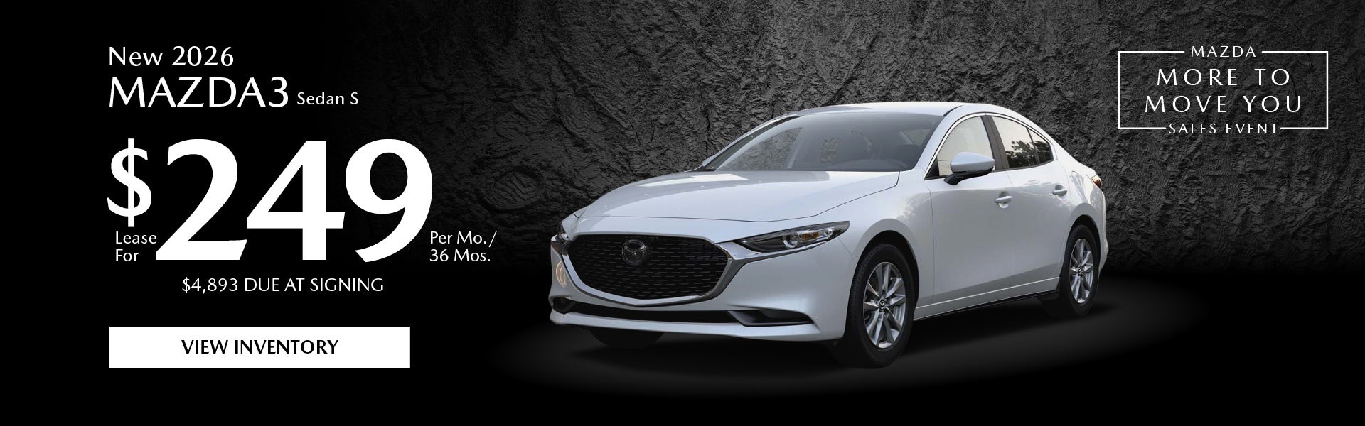 New 2026 Mazda3 Sedan S 