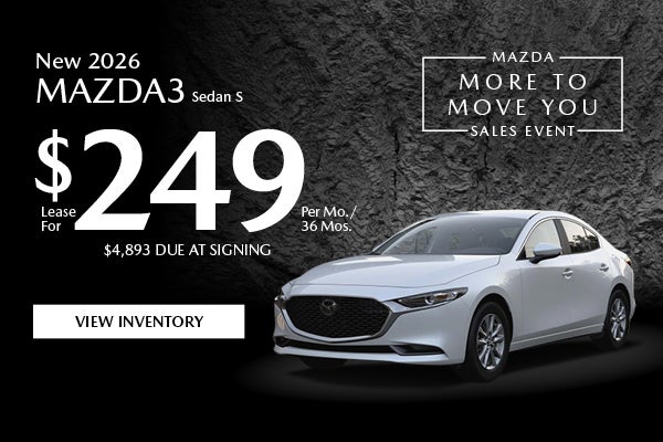 New 2026 Mazda3 Sedan S 