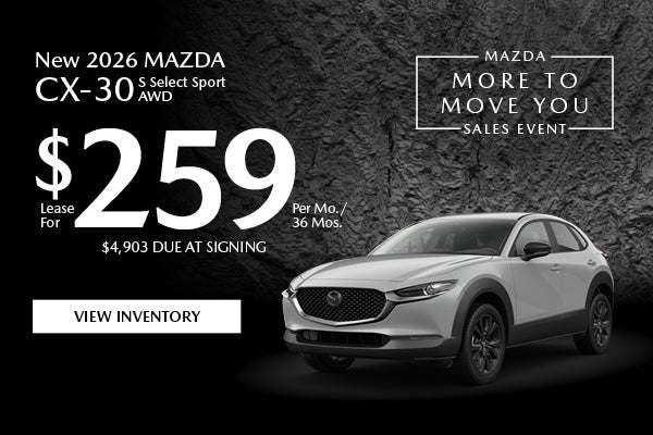 New 2026 Mazda CX-30 S Select Sport AWD