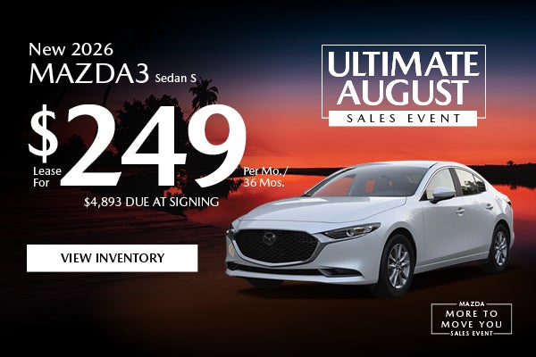 New 2026 Mazda3 Sedan S 