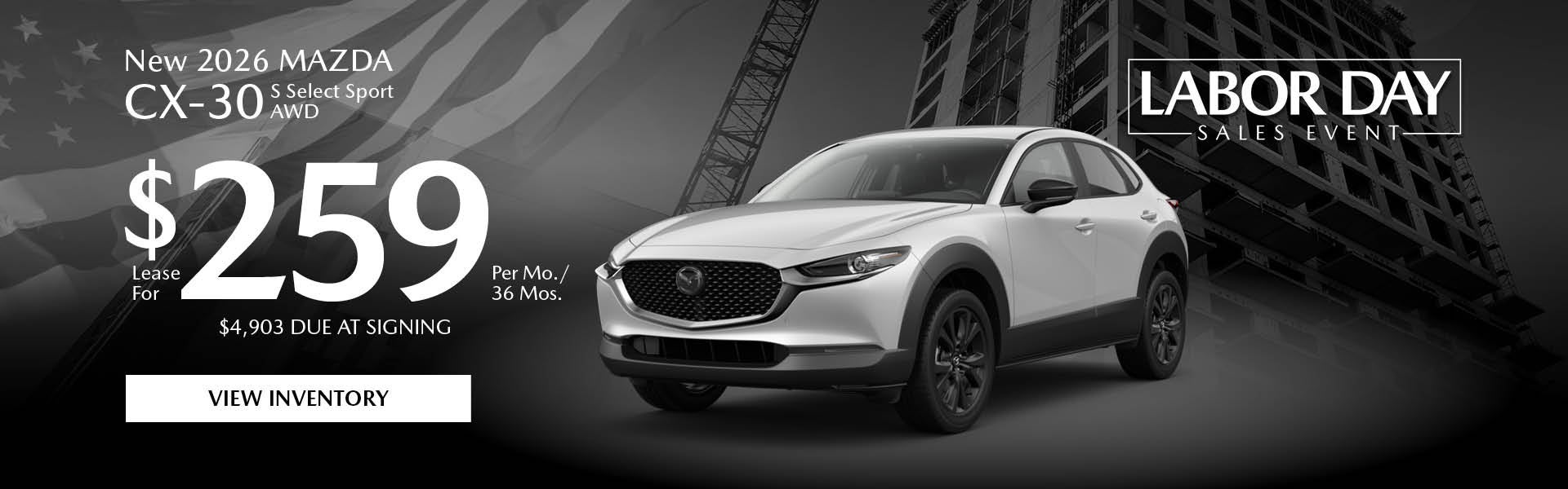 New 2026 Mazda CX-30 S Select Sport AWD