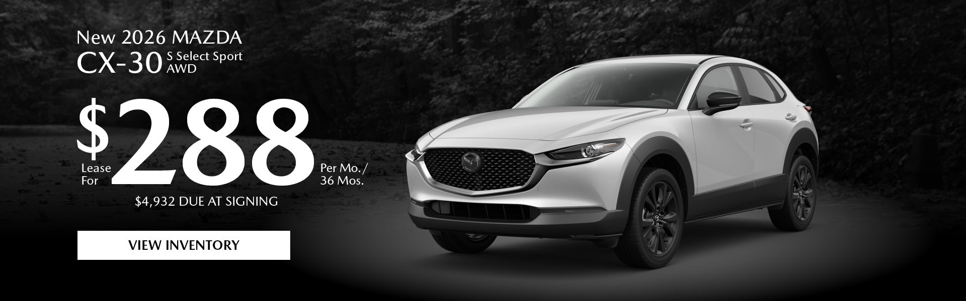 New 2026 Mazda CX-30 S Select Sport AWD