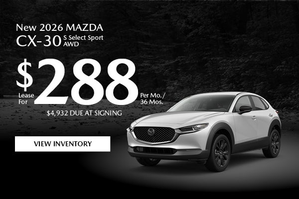 New 2026 Mazda CX-30 S Select Sport AWD
