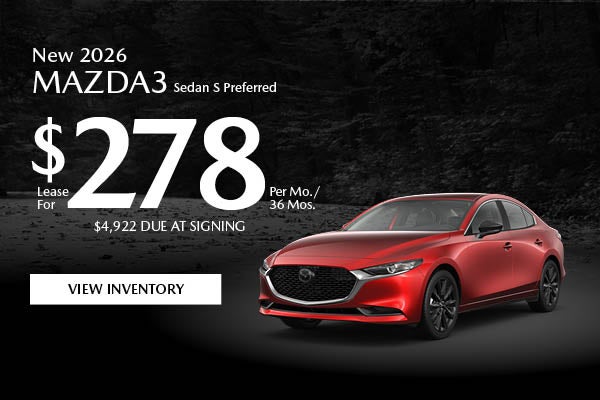 New 2026 Mazda3 Sedan S Preferred