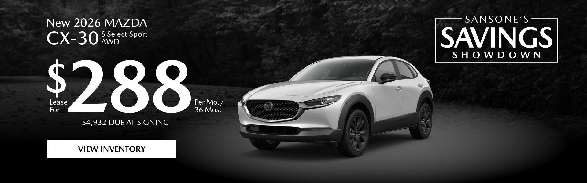 New 2026 Mazda CX-30 S Select Sport AWD