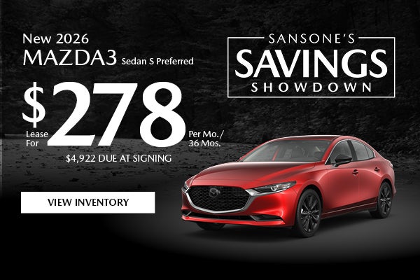 New 2026 Mazda3 Sedan S Preferred